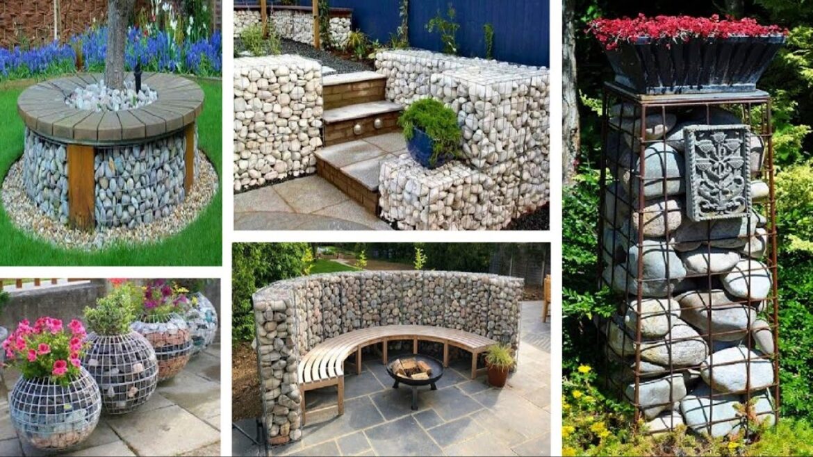 74 Brilliant Gabion Plant Stand Design Ideas for the Garden | garden ideas
