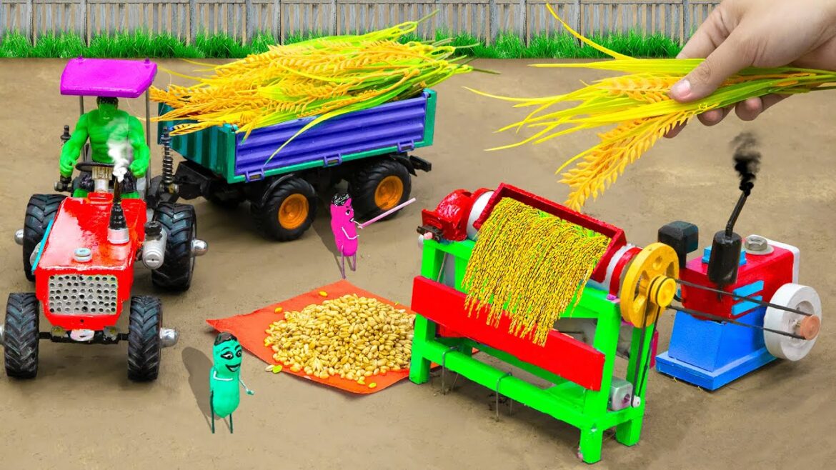 diy making Amazing Modern Road Construction | Heavy trucks transport rice | Farm gardening with cows diy making Amazing Modern Road Construction | Heavy trucks transport rice | Farm gardening with cows