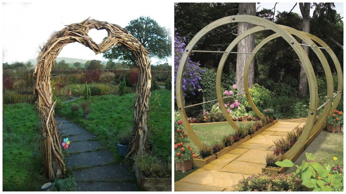 Landscaping Ideas: Garden Arches! 80 beautiful ideas for arches made of wood, metal, and stone! Landscaping Ideas: Garden Arches! 80 beautiful ideas for arches made of wood, metal, and stone!