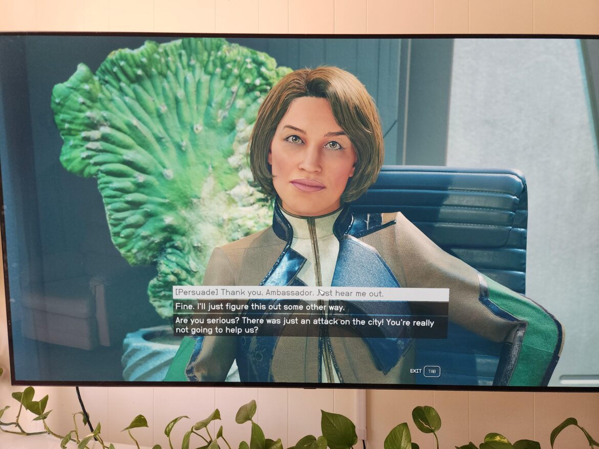 Am I the only one to be impressed by this cactus on the background ? 😍 [Starfield game]