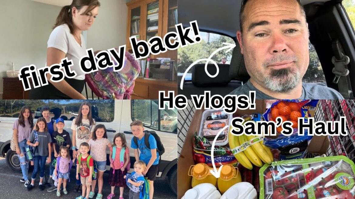 First Day Back || Large Family Vlog First Day Back || Large Family Vlog
