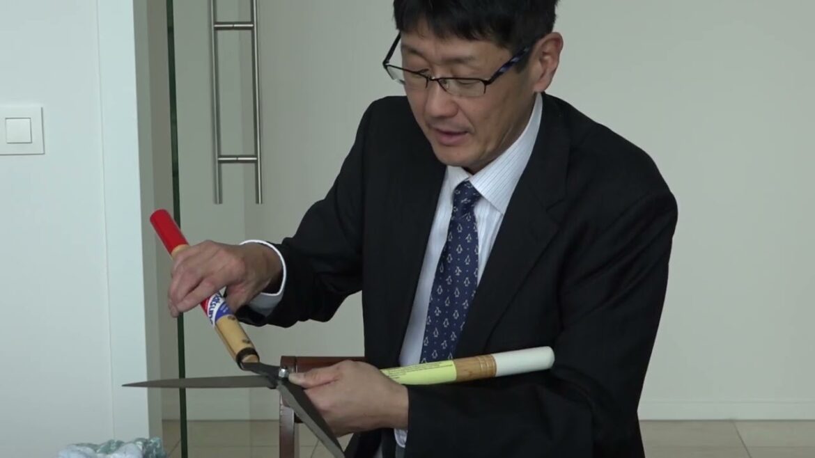 How to sharpen your Okatsune hedge shears