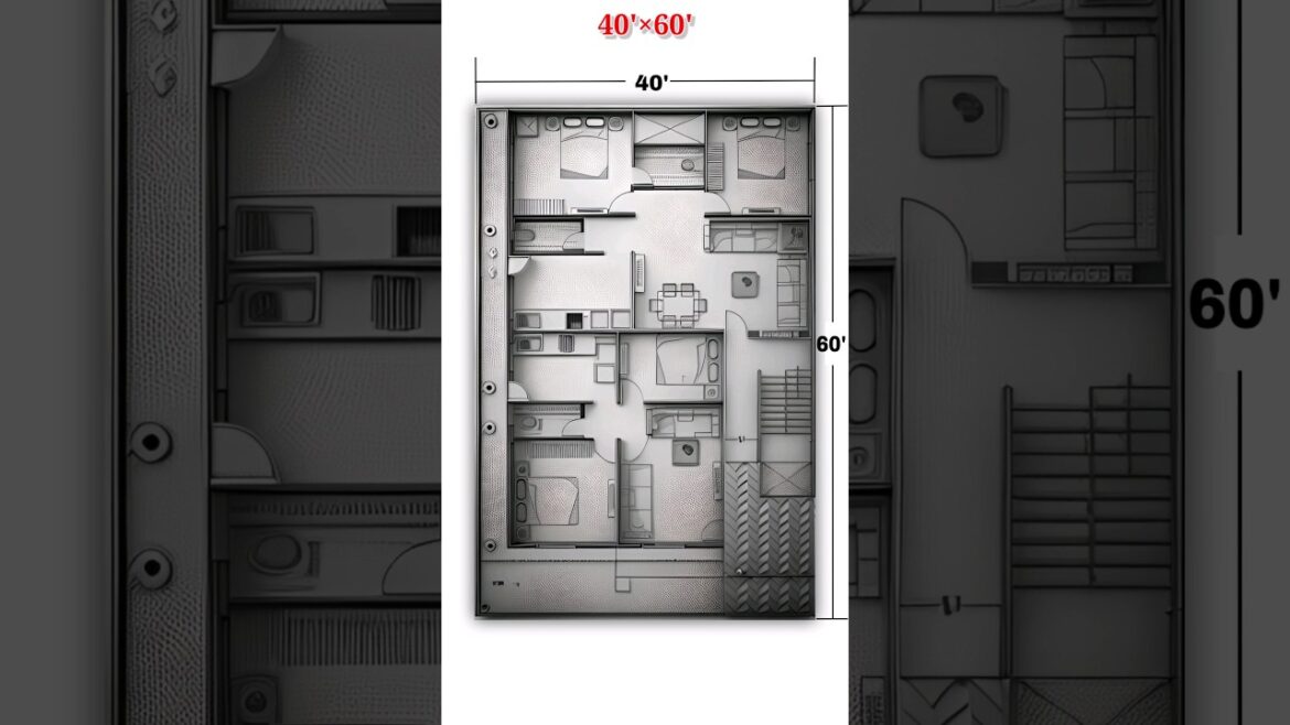 40×60 house design, 2BHK 2FLATS For Rent, #floorplan 40×60 house design, 2BHK 2FLATS For Rent, #floorplan