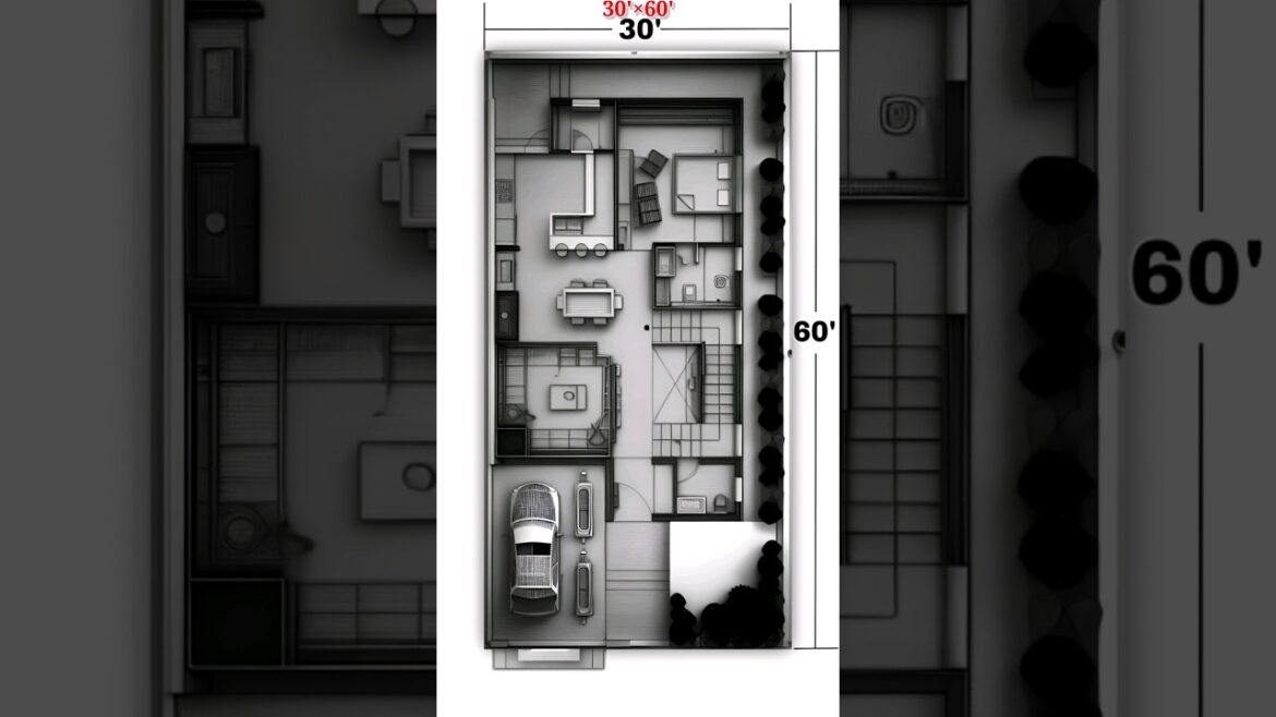 30×60 house plan, 1BHK House plan, #floorplan 30×60 house plan, 1BHK House plan, #floorplan