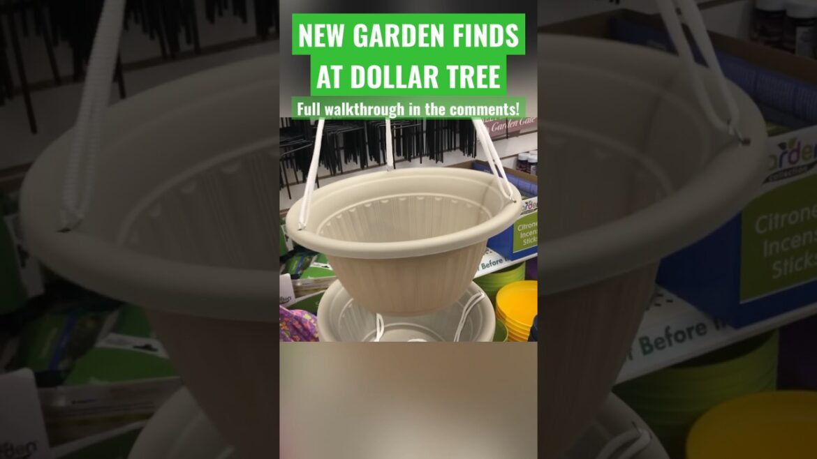 New Garden Supplies at Dollar Tree - Planters #dollartree #dollartreefinds