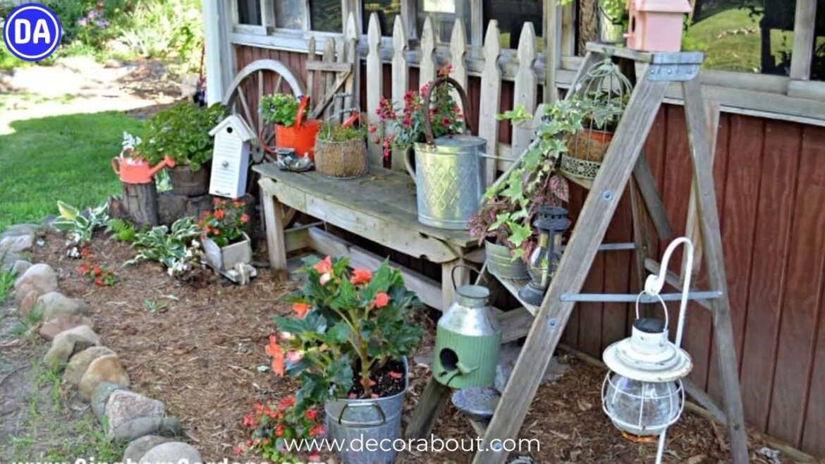 Vintage & Rustic Scrap Wood/Iron Garden Design Ideas II 30 + Design II@decorabout
