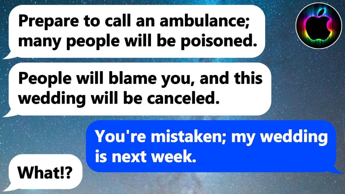 【Apple】My wicked stepmother plans to ruin my wedding by poisoning the drinks - The result is...