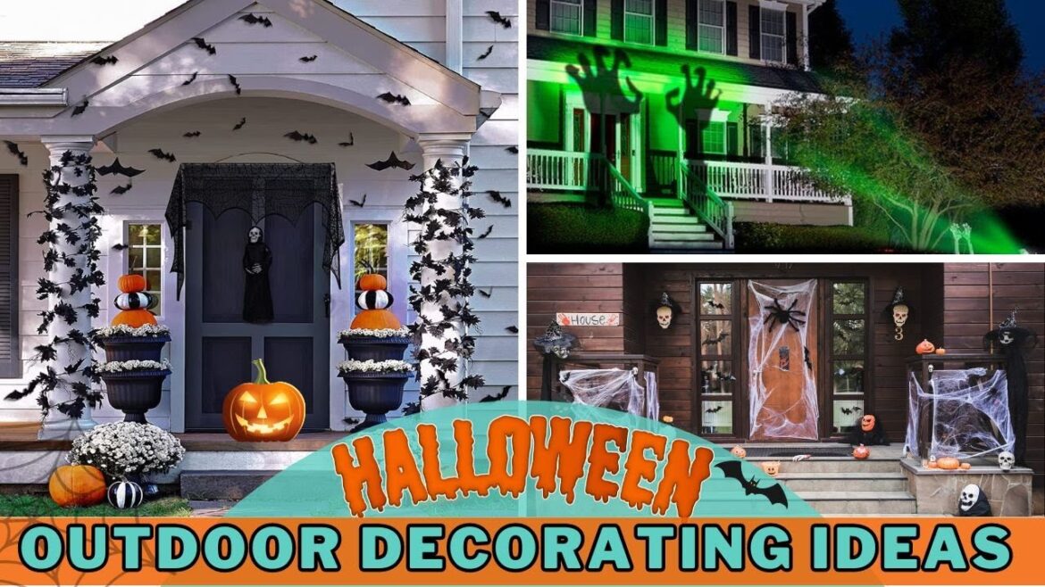 90 Cool Outdoor Halloween Decorating Ideas: Porch, Front Yard