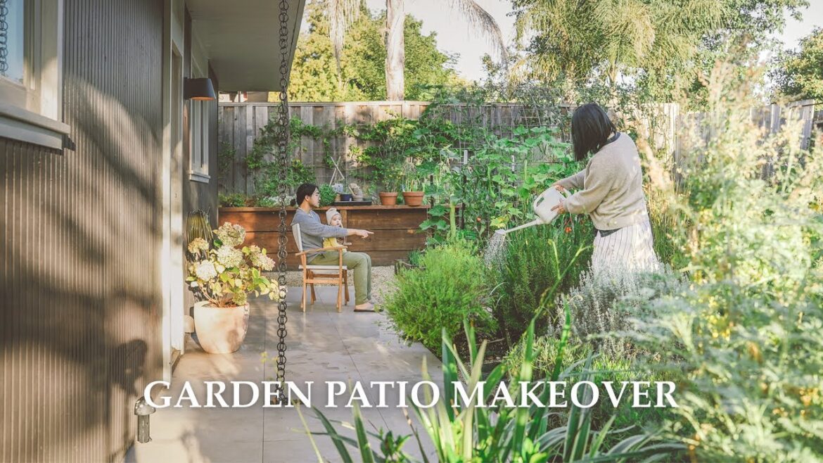 Backyard Patio Makeover｜Mid-century Eichler house garden renovation｜functional and minimal