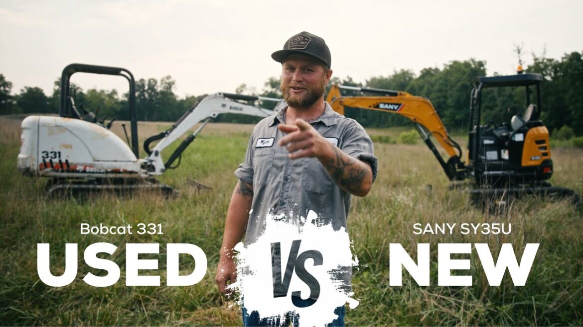 Comparing New vs. Used Heavy Equipment: SANY SY35U vs. Bobcat 331 Mini Excavator