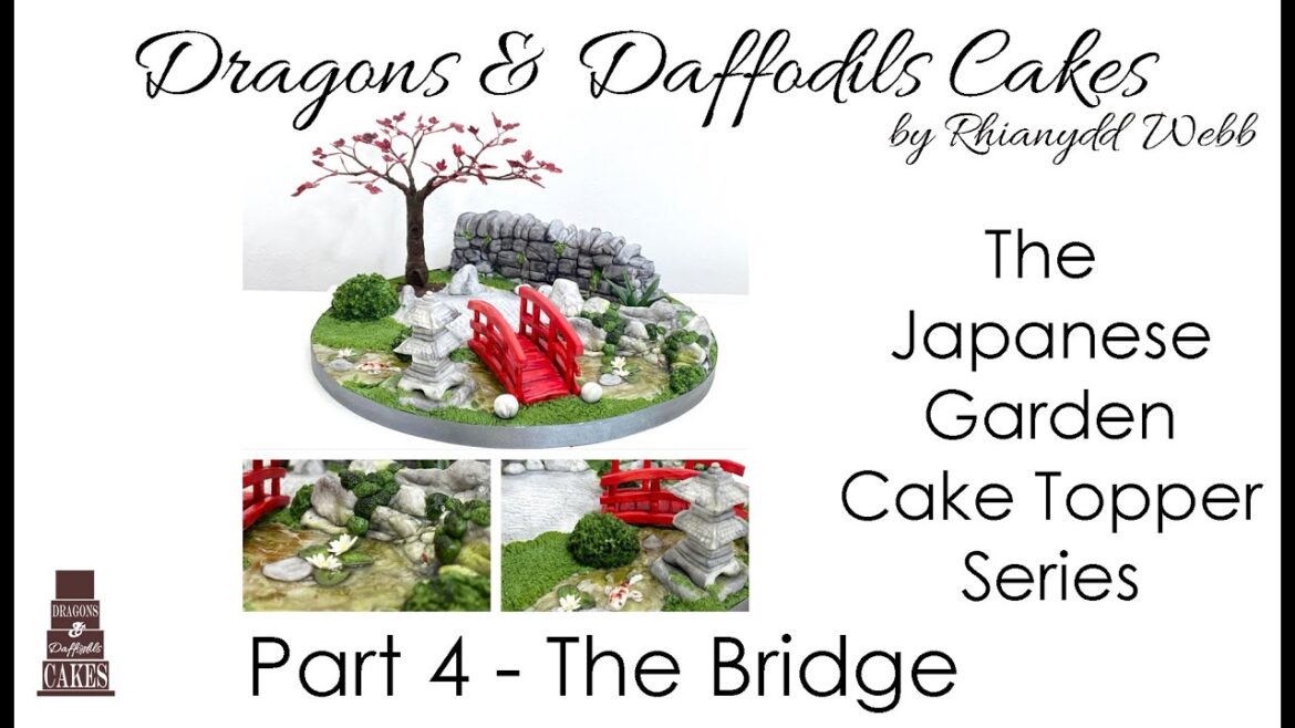 part 4 How to make a Japanese garden cake topper series - how to make the bridge