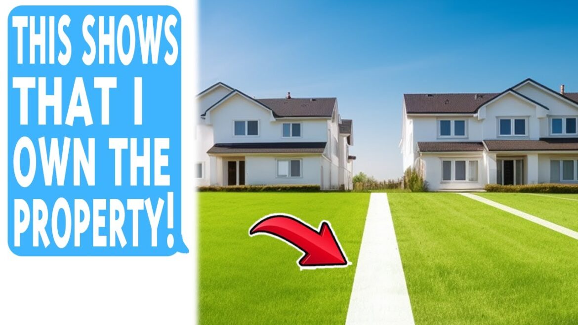 Entitled Neighbor Marks Up My Property With Paint, Says the New Boundary is the "Real" One!