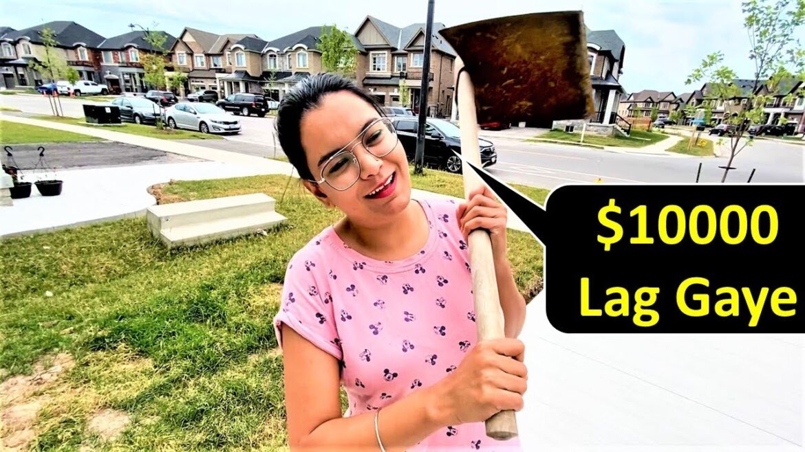 Spent $10000 On Backyard Transformation 😲 | Canada Couple Vlogs