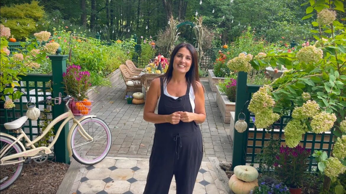 Dream Flower Garden on Top of a Basketball Court!!! Fall Garden Tour of Bricks n' Blooms!