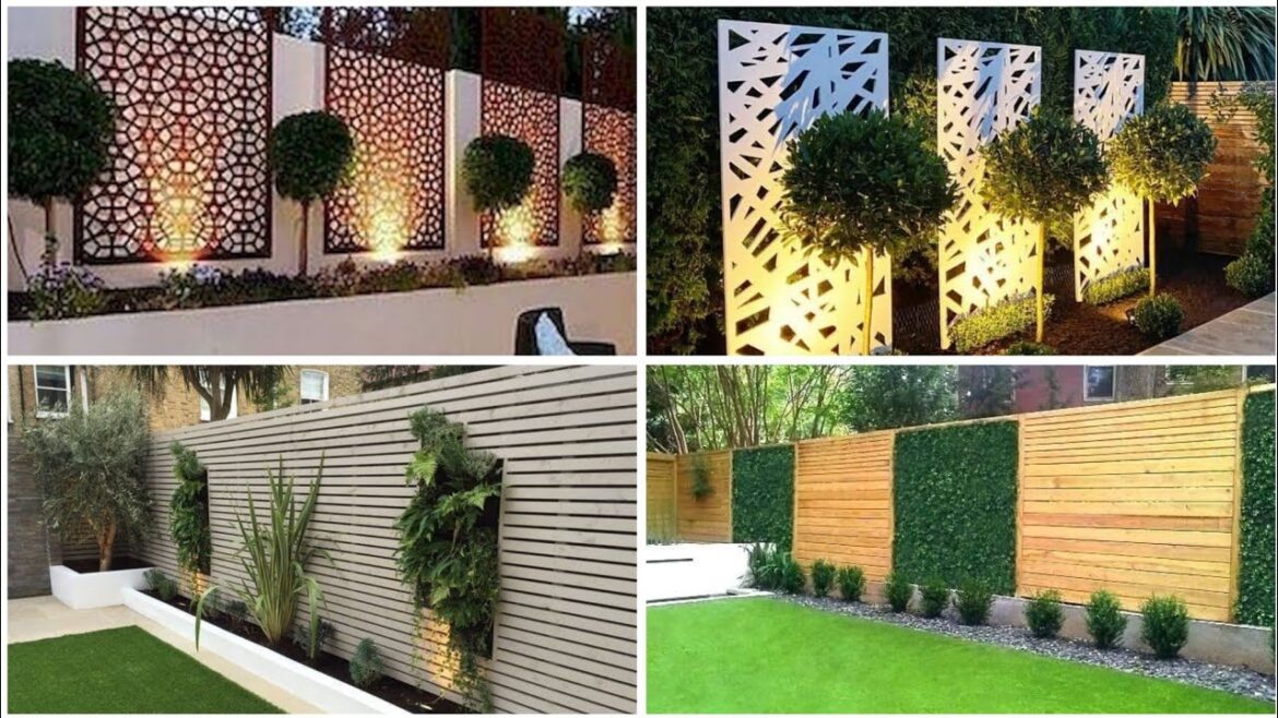 Must Watch ! Modern Fence Decor Design Ideas | Backyard Boundary Wall Decor Ideas #landscape #garden Must Watch ! Modern Fence Decor Design Ideas | Backyard Boundary Wall Decor Ideas #landscape #garden