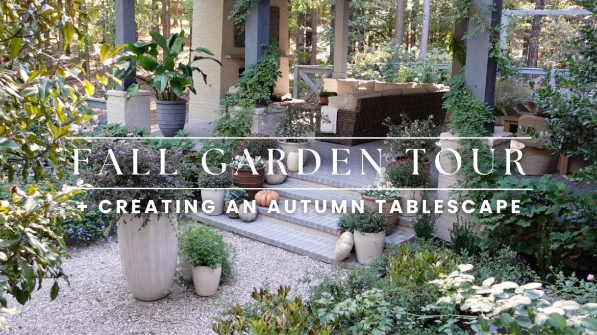 How I’m Decorating My Outdoor Spaces For Fall | Fall Tablescape, Patio Decorating + Garden Tour