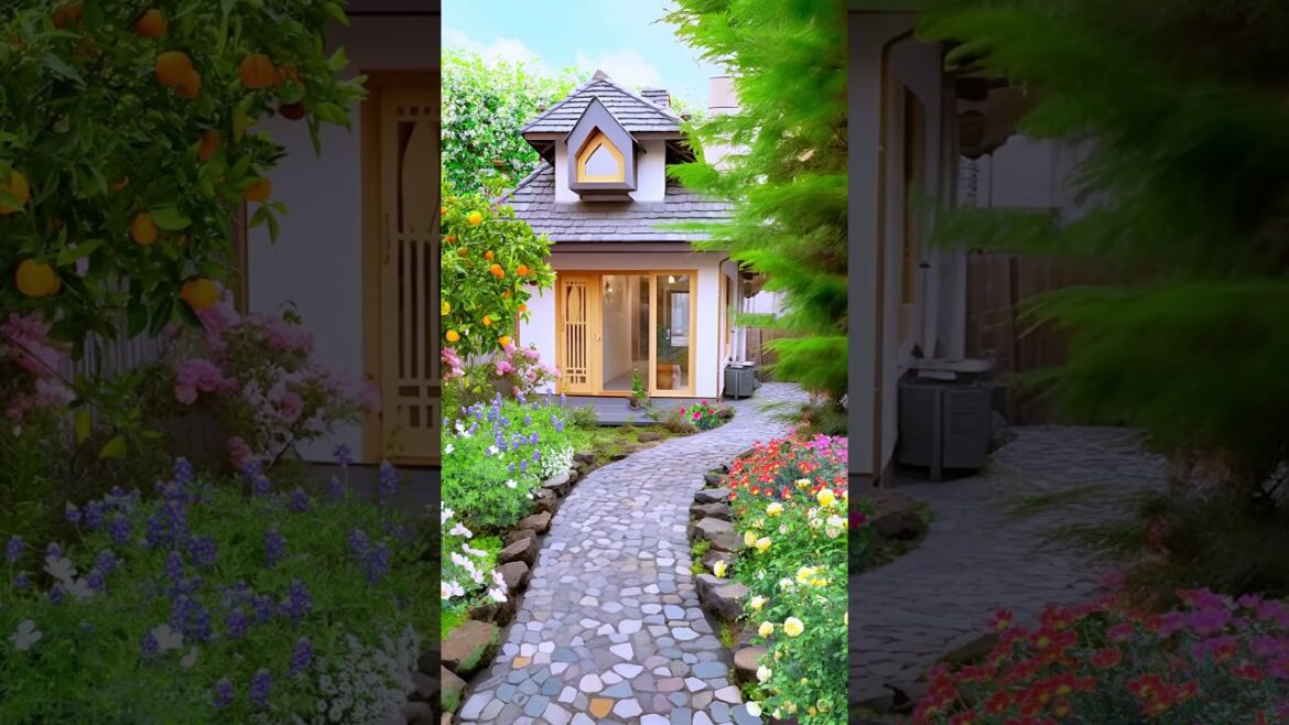 House's garden design #landscape #travel #quiet #mountains #fantastic #wonderland#design#yard