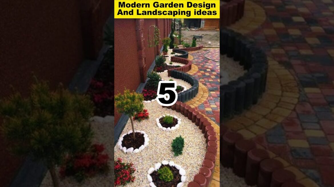10 Modern garden designs and landscaping ideas #shorts #viral #garden