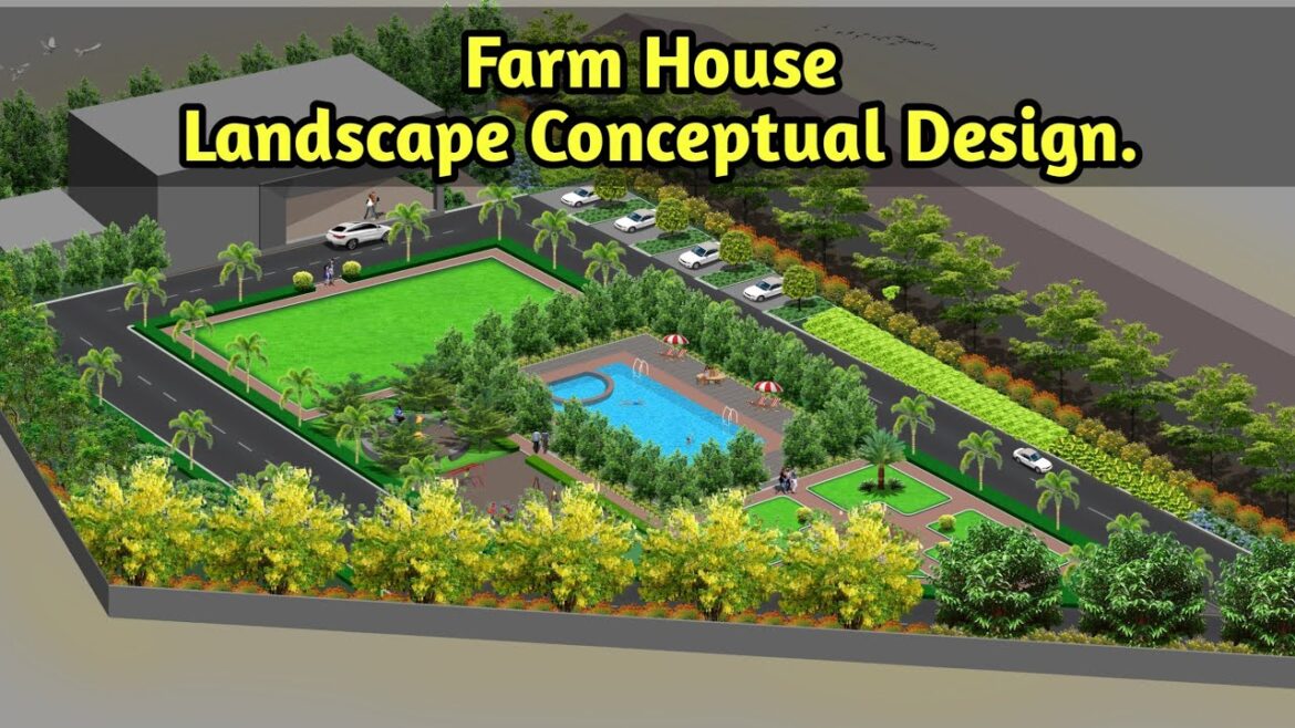 Farm House Landscape Conceptual Design.#farmhouse #garden #nature #horticulture #landscape #viral
