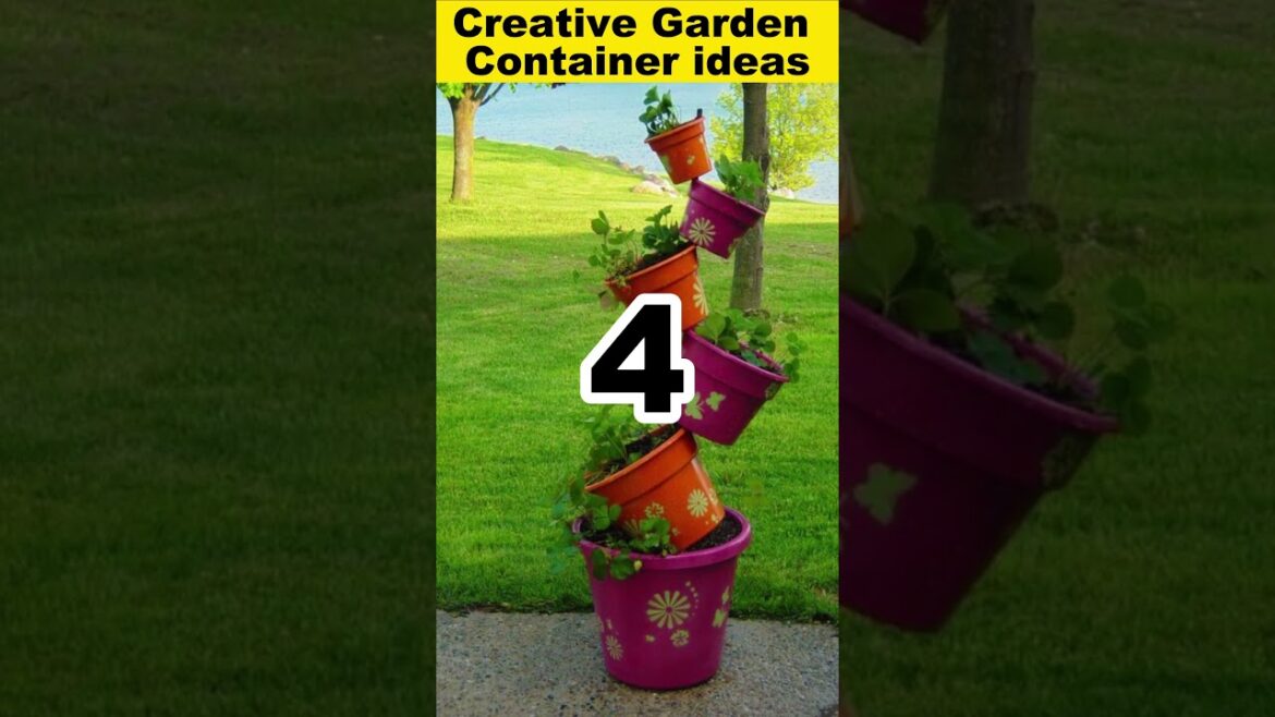 Creative garden container ideas #shorts #garden #container