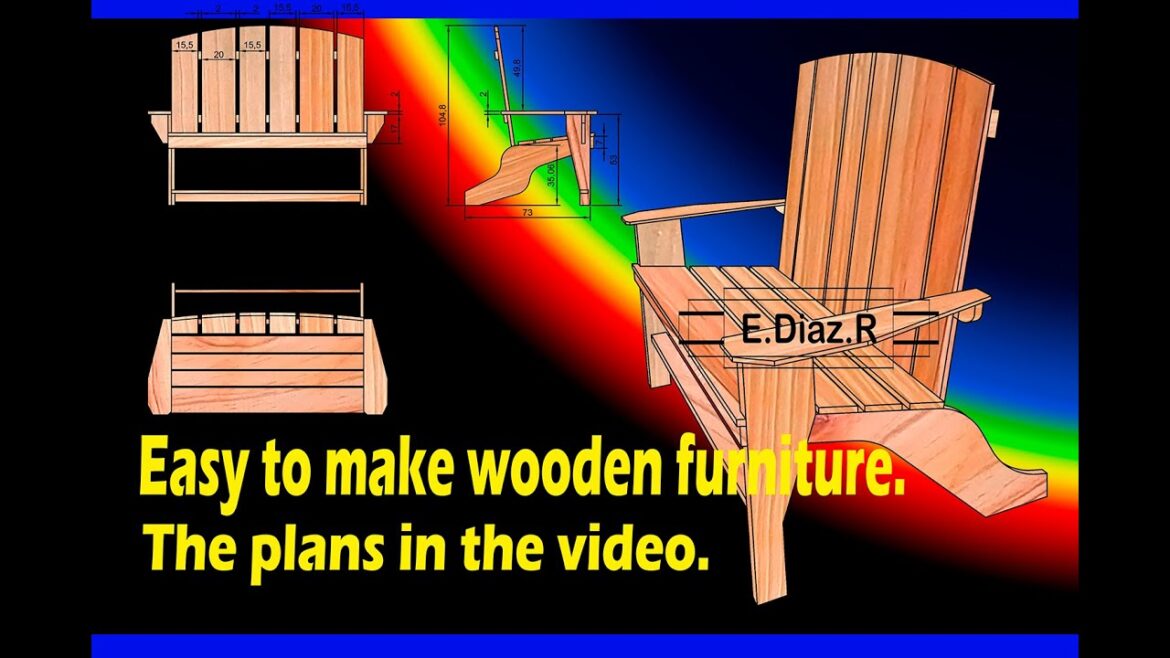 Easy to make wooden furniture.The plans in the video. @emilianodiaz5179
