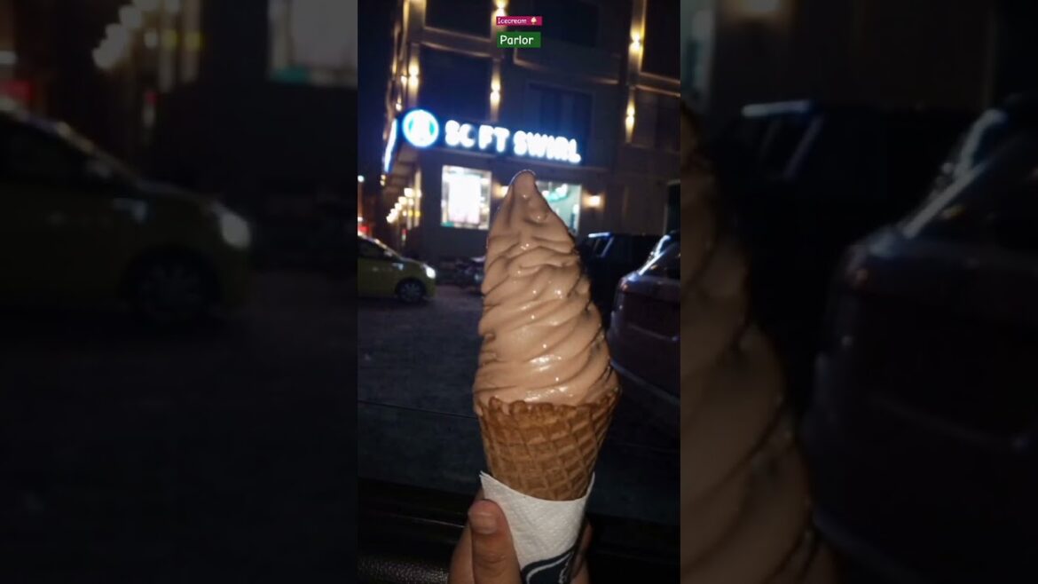 Crown  cone in winters 🥶 | icecream lny gy thand ma| enjoying | #youtubeshorts #yt
