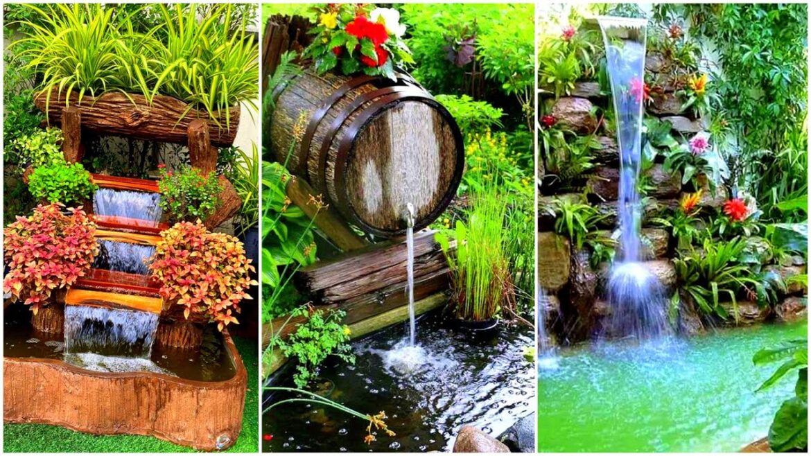 Add Waterfall in your Backyard Garden | Latest Garden Decorating Ideas