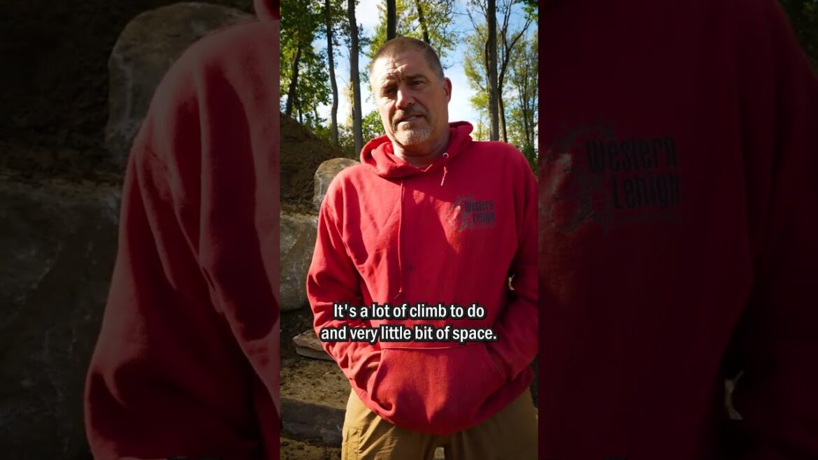 Bouldering a bank - Western Lehigh Services - Allentown, PA.