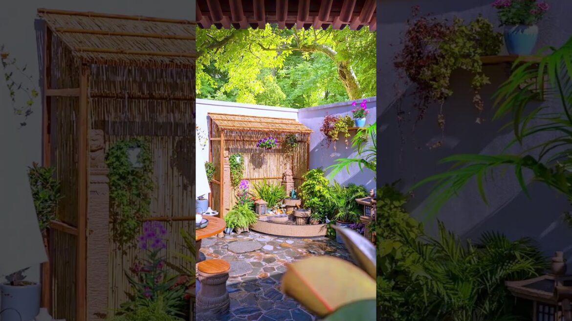 House's garden design #landscape #travel #quiet #mountains #fantastic #house #wonderland #design