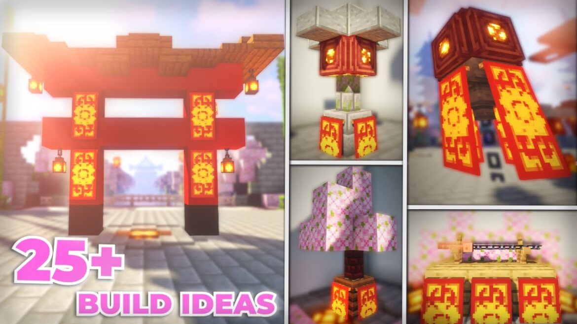 25 + Japanese Style Builds For Your Survival World - Minecraft 1.20 CherryBlossom Update - Minecraft