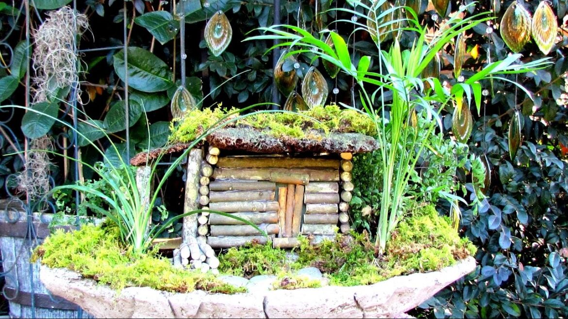 My Log Cabin For My Container Garden In Ga.