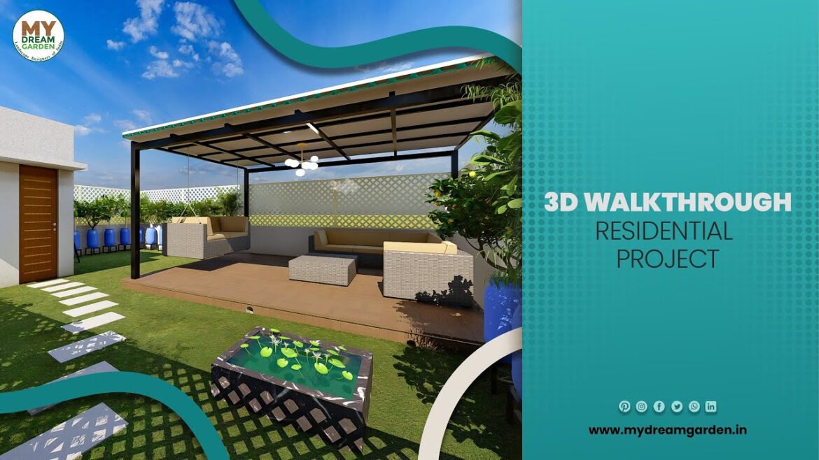 3D Walkthrough of a Residential Landscape Project | My Dream Garden