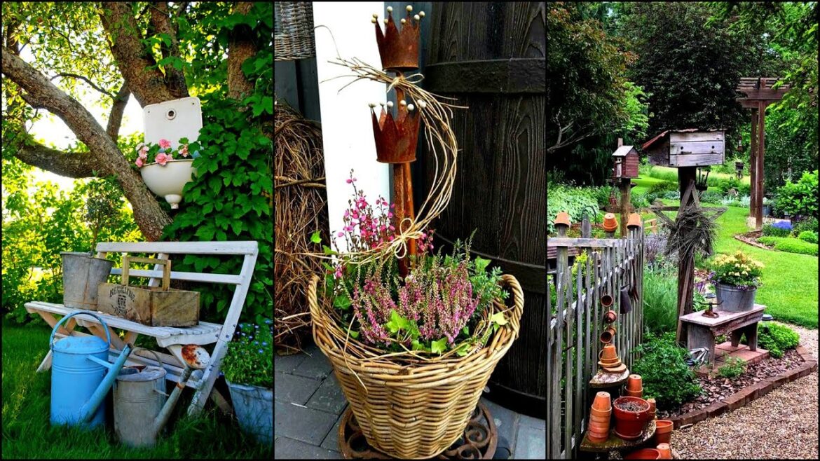 Creative Rustic Garden Accents for your Outdoor Decorations | Garden Ideas Creative Rustic Garden Accents for your Outdoor Decorations | Garden Ideas