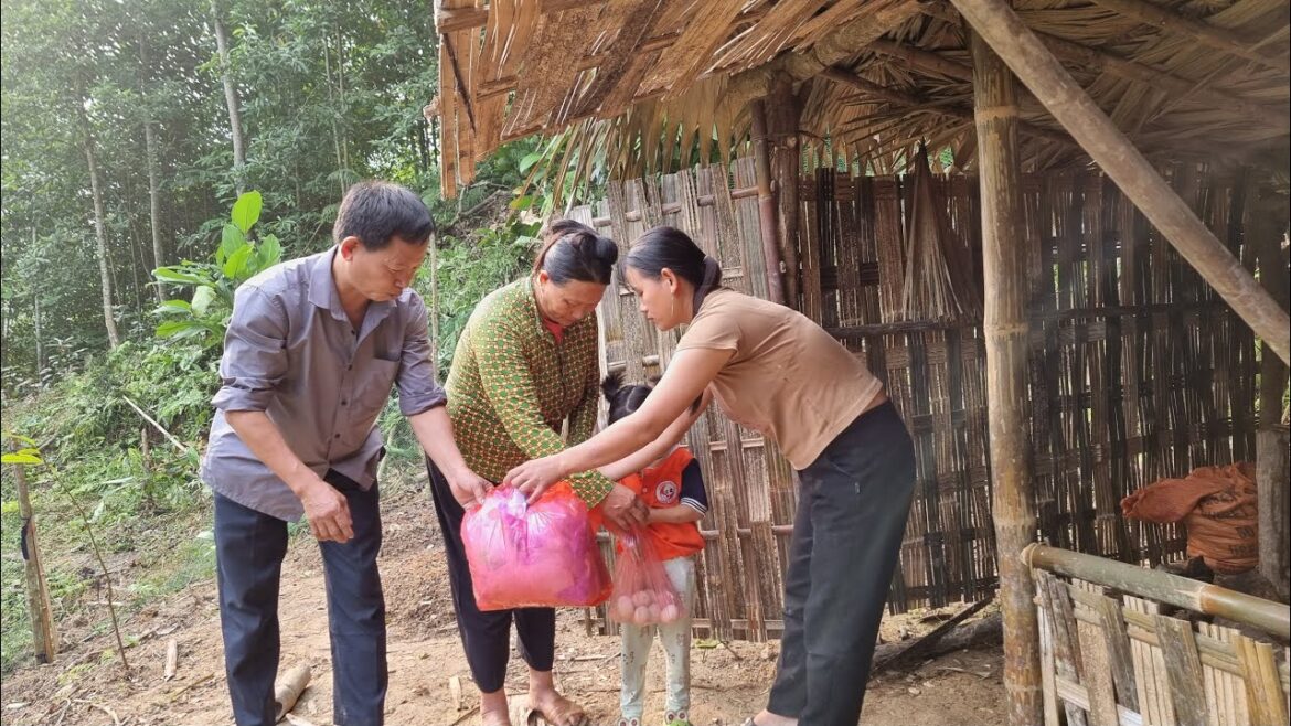 Single mother, vegetable gardener, chicken coop, good people come to visit