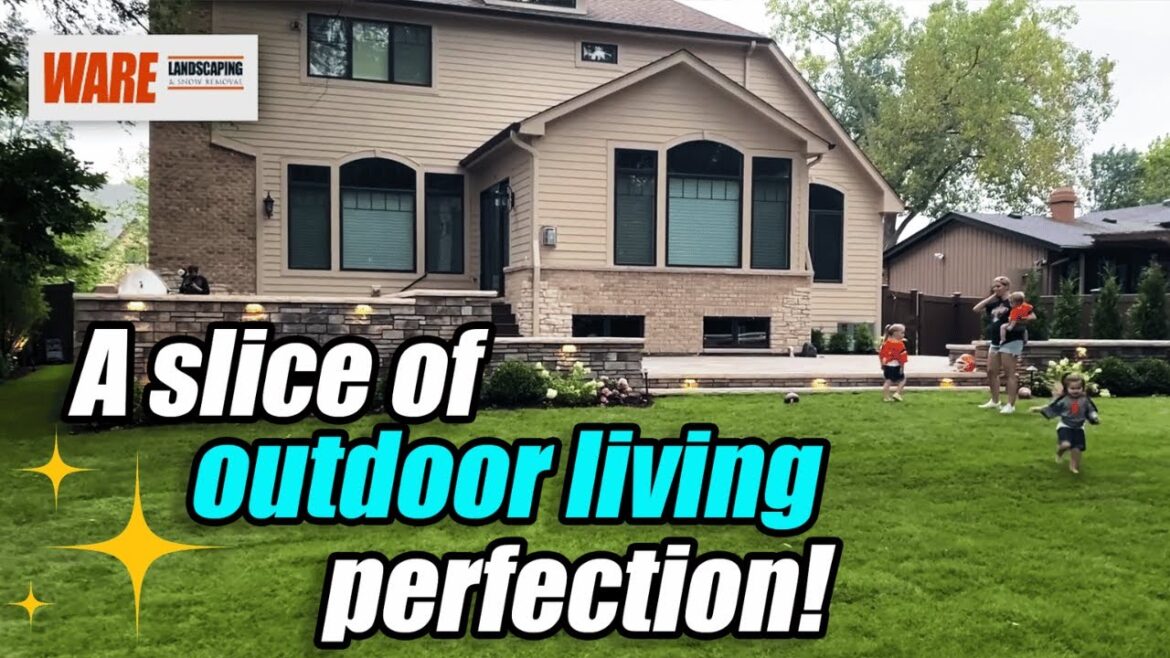 Backyard Bliss: Unveiling Our Hardscape Paradise with Outdoor Kitchen