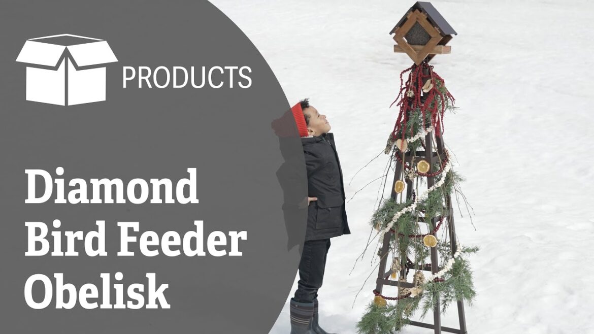 Diamond Bird Feeder Obelisk