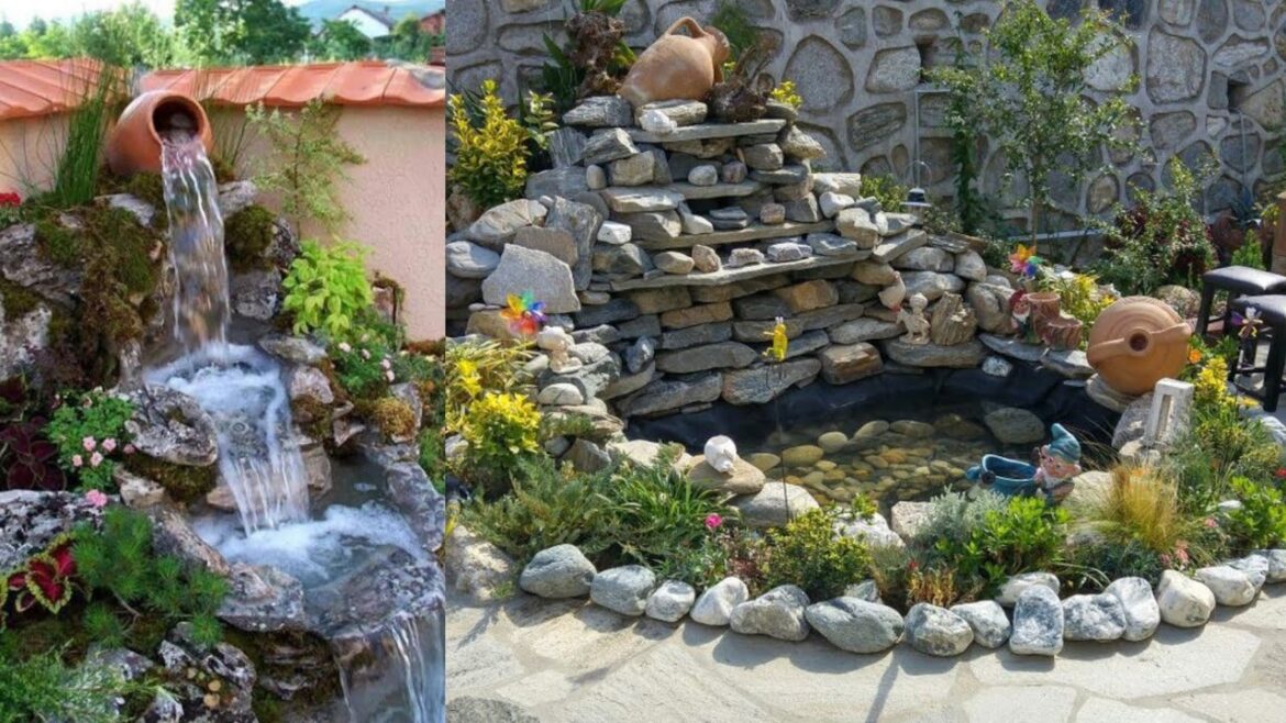 100 different Ideas Of Garden Waterfall Garden Landscaping 2023| Backyard Garden landscaping Idea