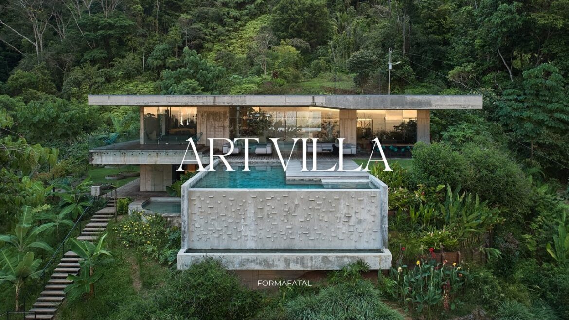 Concrete House Design Perched On A Forest Hill Slope With Pacific Ocean Views Concrete House Design Perched On A Forest Hill Slope With Pacific Ocean Views