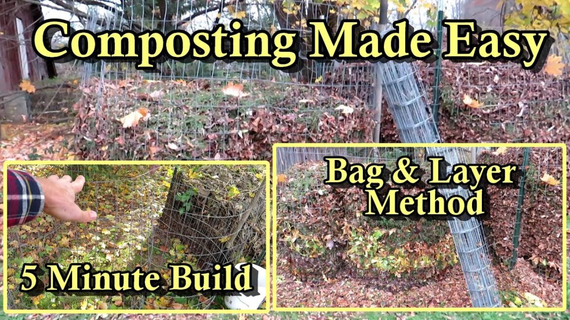 The Bag & Layer 'Easiest' Composting Method: A 5 Minute Compost Bin Build and Just Cut, Bag, & Layer