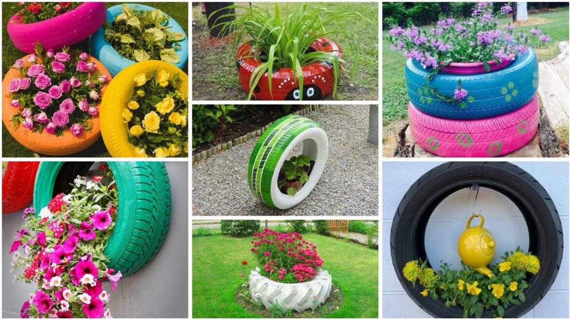 Flower Tire Planter Ideas For Your Yard || Tyre Planter || Tire Planter Designs Flower Tire Planter Ideas For Your Yard || Tyre Planter || Tire Planter Designs
