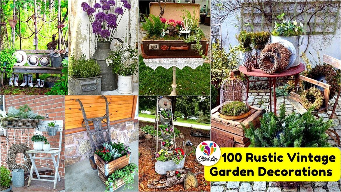 100 Rustic Vintage Garden Ideas! Recycle Old Things for Garden Decorations 100 Rustic Vintage Garden Ideas! Recycle Old Things for Garden Decorations