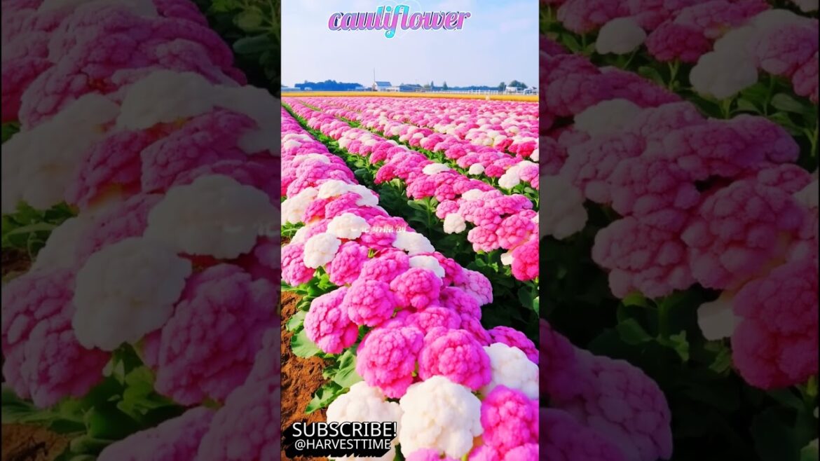 harvesting sweet Cauliflower #satisfying #short harvesting sweet Cauliflower #satisfying #short