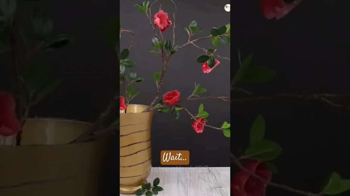 UNIQUE Candle Wax Flower Tree | DIY#shorts #viral #shortsfeed UNIQUE Candle Wax Flower Tree | DIY#shorts #viral #shortsfeed