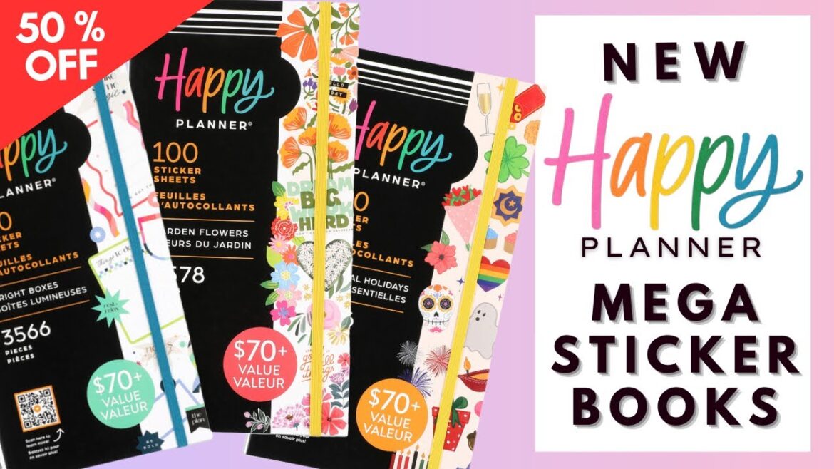 NEW HAPPY PLANNER MEGA STICKER BOOKS NEW HAPPY PLANNER MEGA STICKER BOOKS