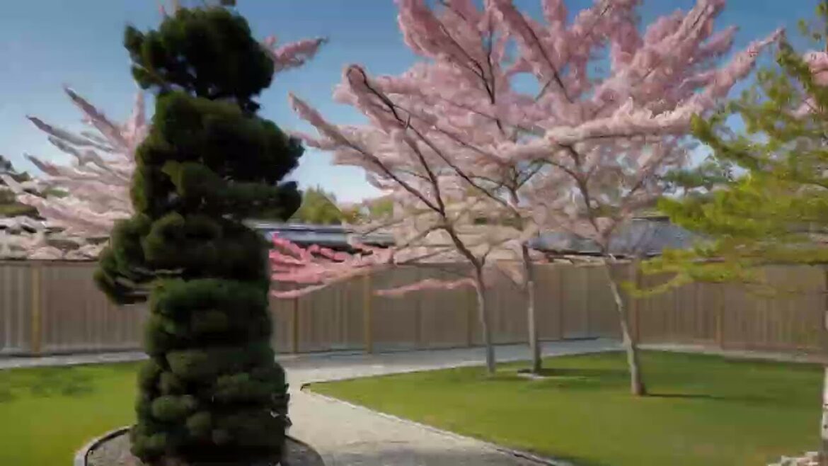 [Epilepsy warning] Bad Apple but it's hidden inside japanese landscapes (AI)