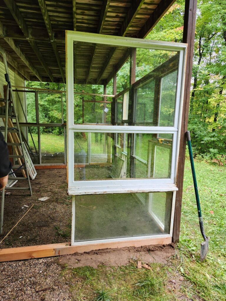Our under deck greenhouse....some progress pics...and now it's done!