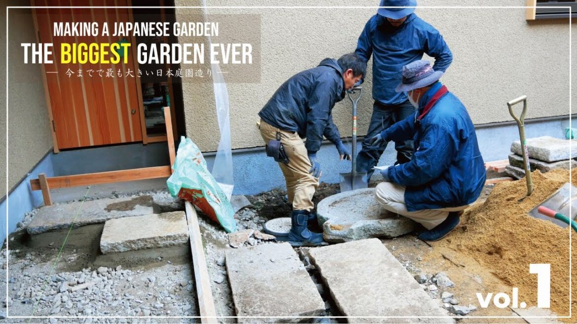 (Pro.27 – Ep.1) The largest garden ever! Making a large Japanese garden. (Pro.27 - Ep.1) The largest garden ever! Making a large Japanese garden.