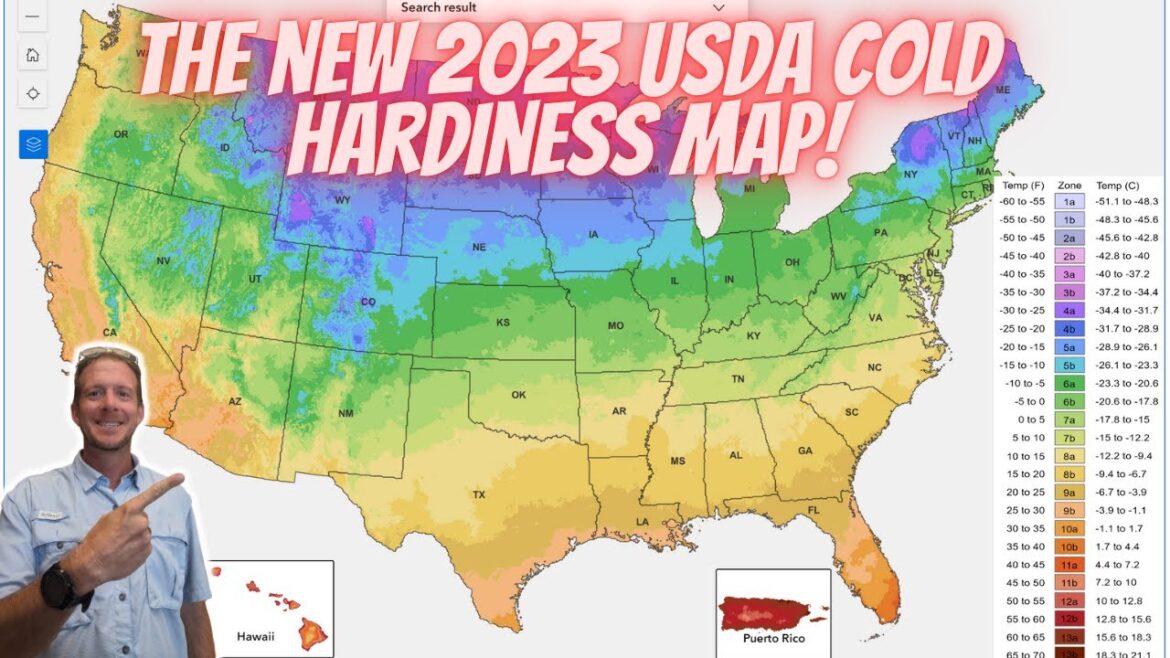 The NEW 2023 USDA Cold Hardiness Map!