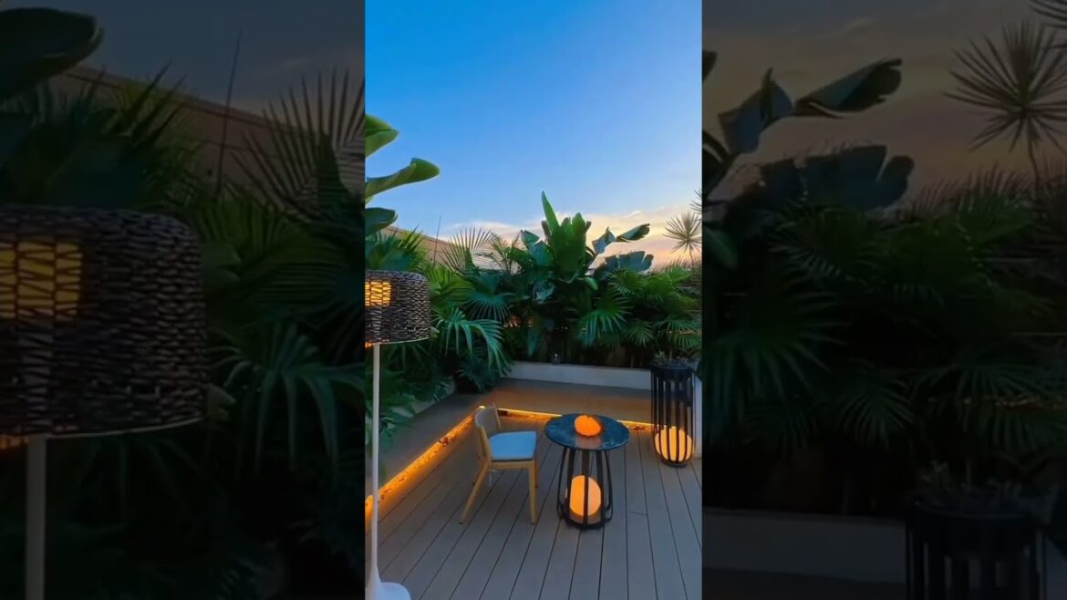Terrace Decoration Ideas 🏠 #terracegarden #homedecor #shorts