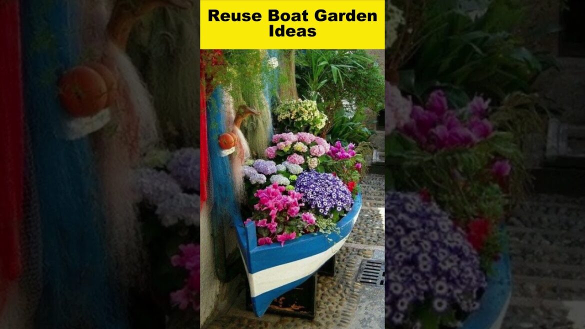 Reuse boat garden ideas #shorts #viral #garden #boat #boatgarden Reuse boat garden ideas #shorts #viral #garden #boat #boatgarden